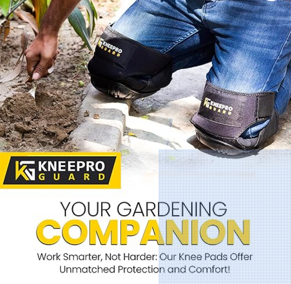 KNEEPRO GUARD Knee Pads for Work, with High Density Foam Padding, Comfortable Gel Cushion and Adjustable Non-Slip Straps Perfect for Gardening, Cleaning, Flooring, DIY, Tiling and Construction