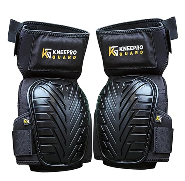 KNEEPRO GUARD Knee Pads for Work, with High Density Foam Padding, Comfortable Gel Cushion and Adjustable Non-Slip Straps Perfect for Gardening, Cleaning, Flooring, DIY, Tiling and Construction